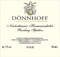 Donnhoff Niederhauser Hermannshole Riesling Spatlese 2022 (per 6 pack)